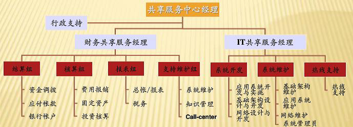 财务共享服务和IT共享服务相结合的组织机构